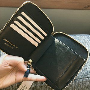 COMME DES GARÇONS WALLETS BLACK FULL ZIP BRAND NEW WITH TAGS